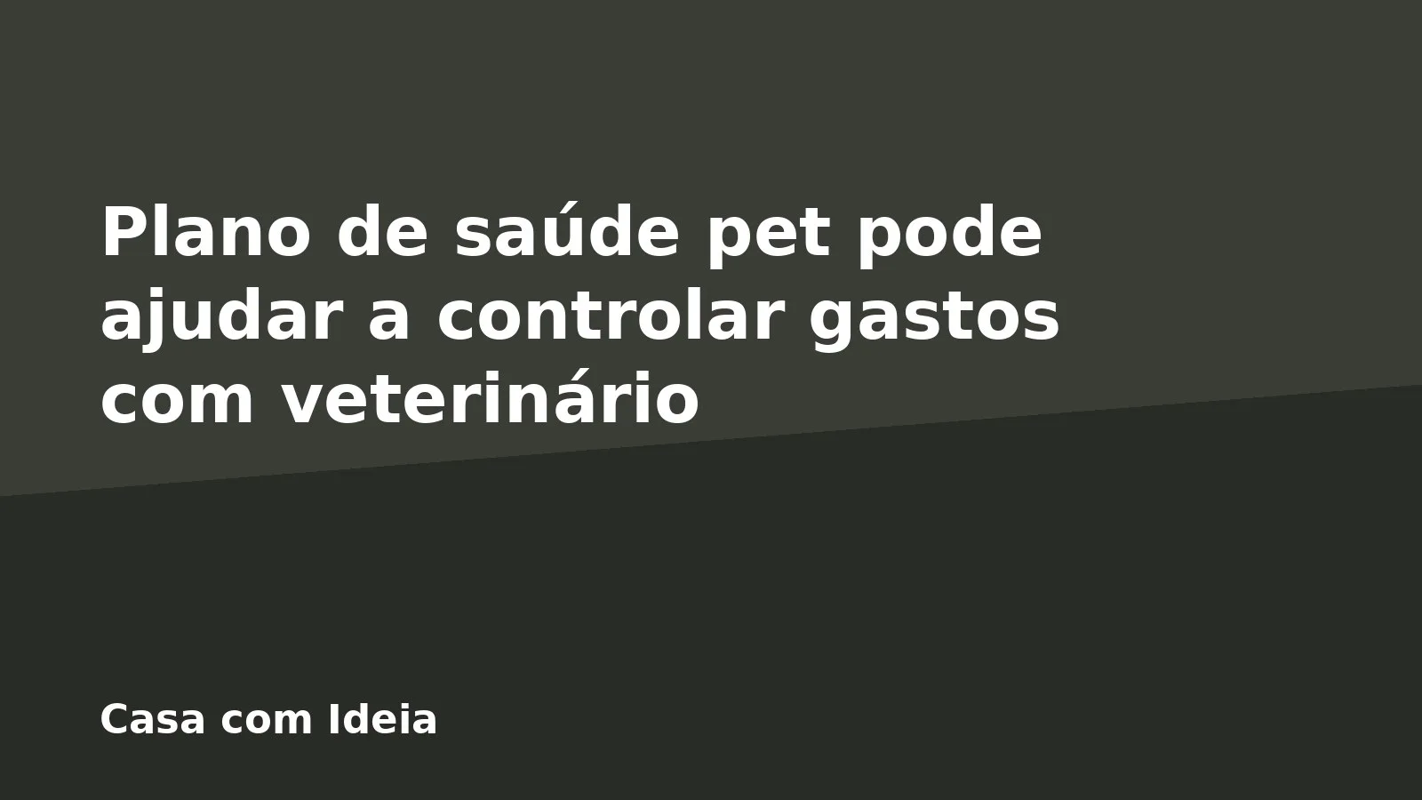Plano de saúde pet pode ajudar a controlar gastos com veterinário