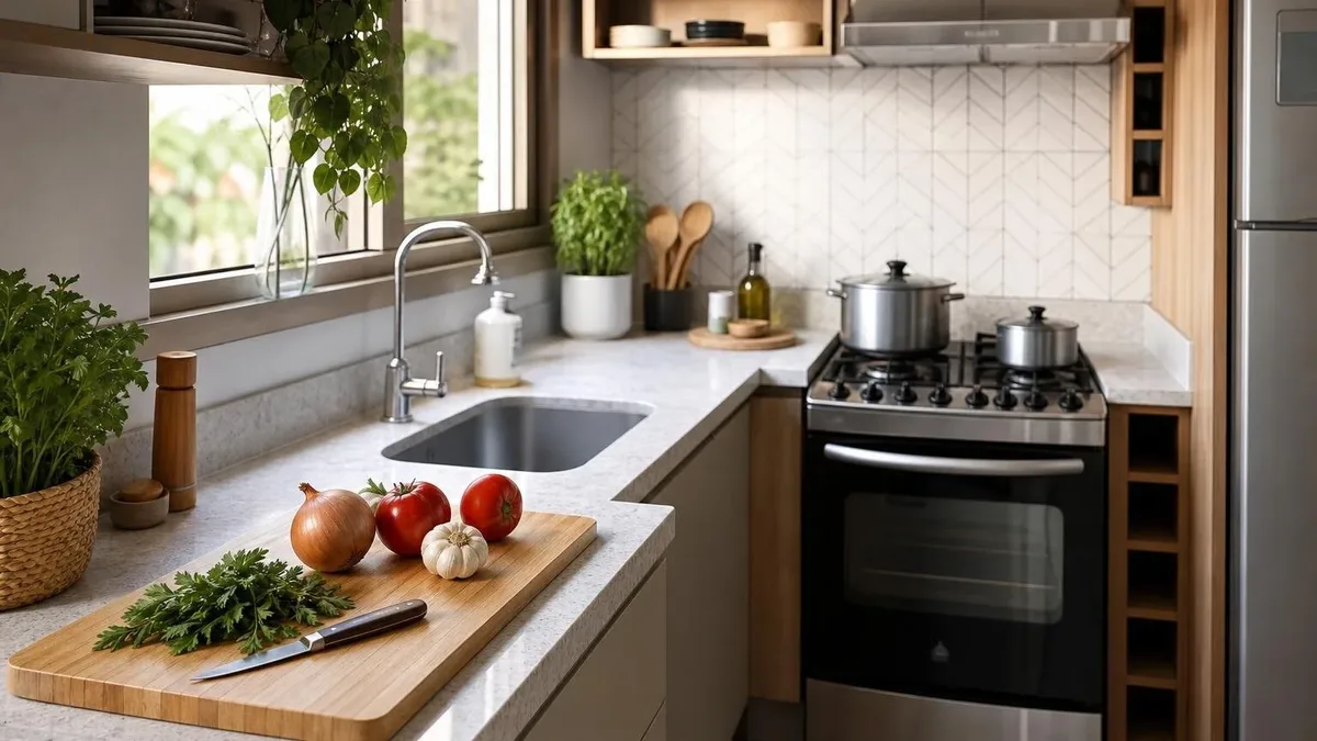 Como organizar a cozinha para reduzir esforço e ganhar espaço