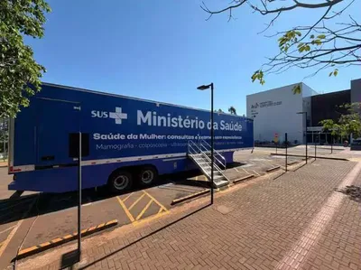 Carreta do Ministério da Saúde realiza exames para pacientes regulados em Dourados
