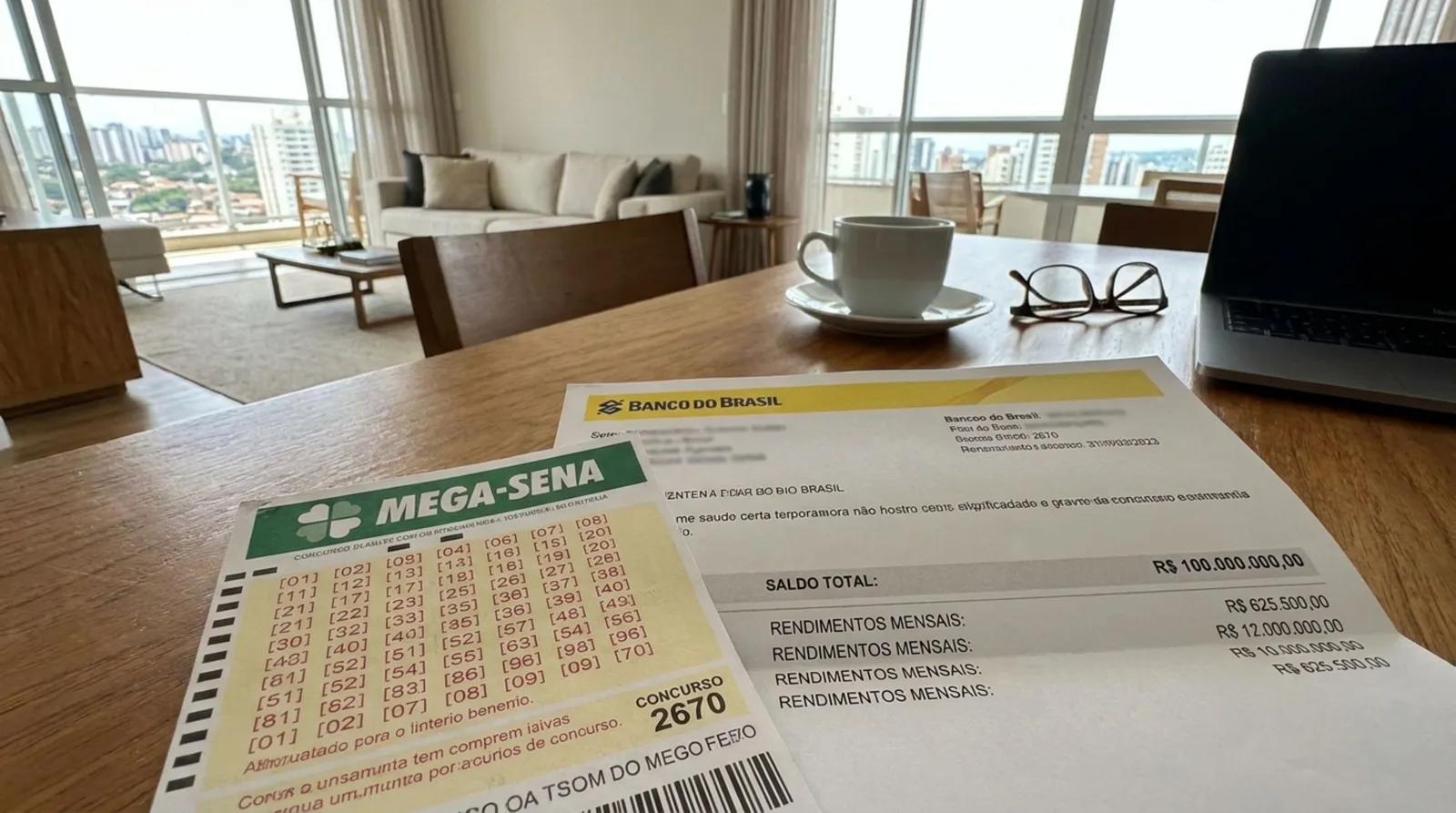 Prêmio de R$ 100 milhões pode gerar mais de R$ 600 mil por mês