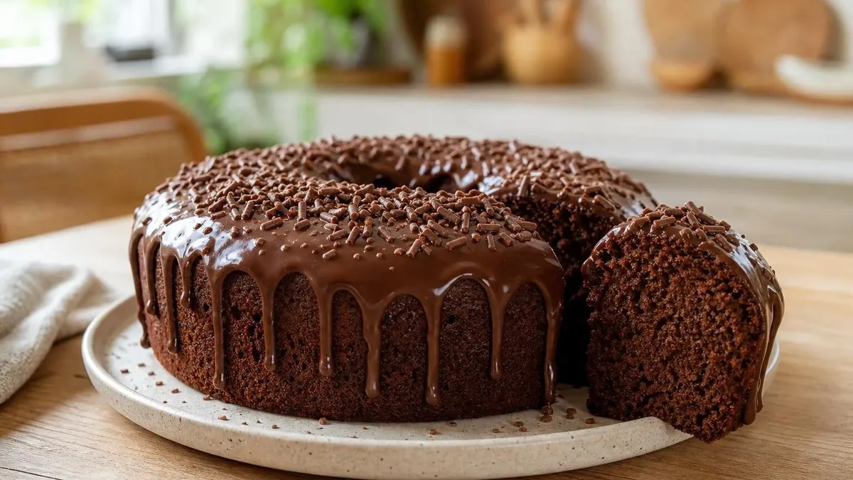 Bolo de chocolate 1-2-3-4: receita fácil com massa macia e cobertura