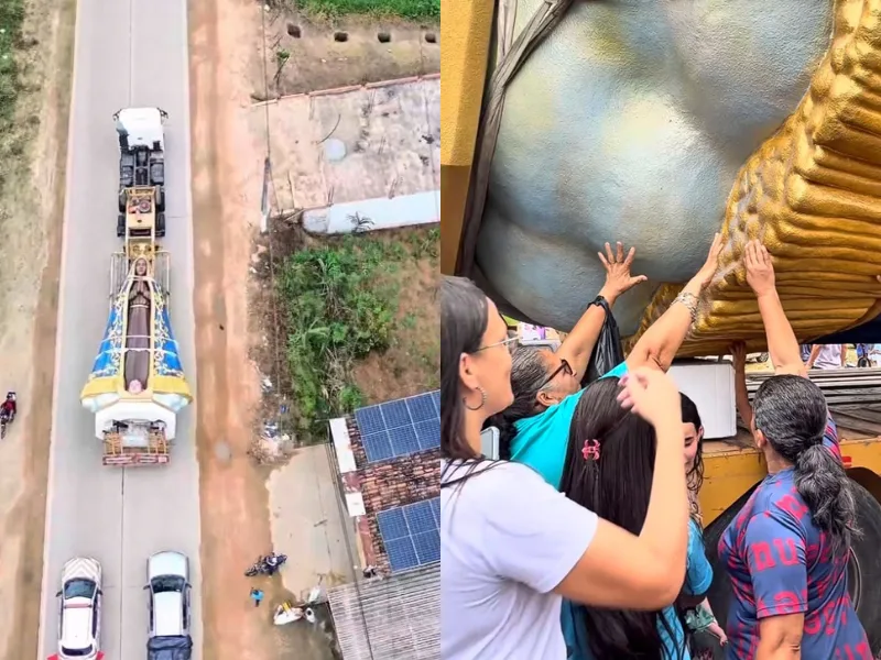 Jaqueira recebe imagem de 15 metros para projeto de mirante religioso
