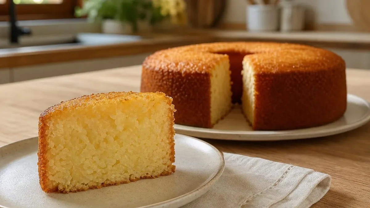 Bolo de arroz no liquidificador aproveita sobras e fica macio