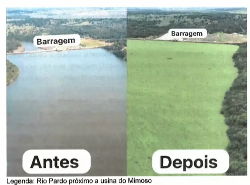 Pantanal Energética interrompe descarga de plantas no reservatório de Mimoso