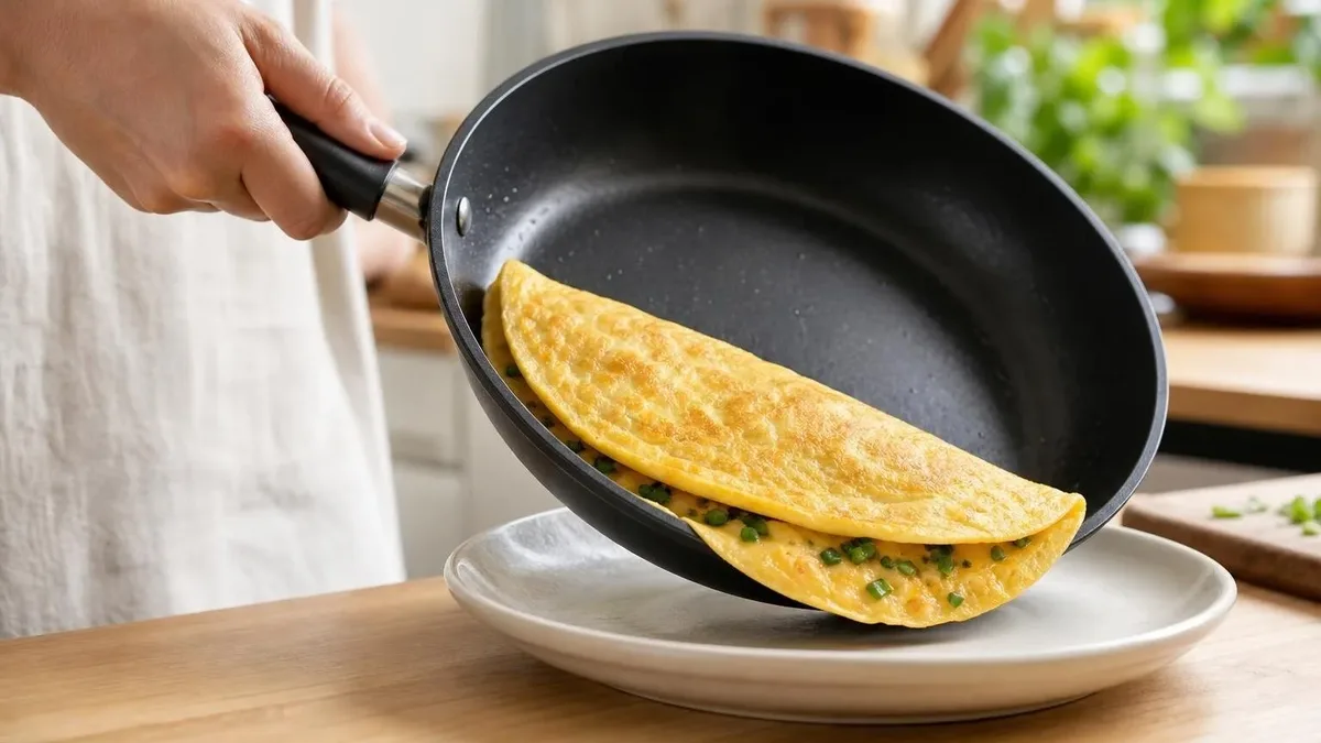 Como evitar que a omelete grude e rasgue na frigideira