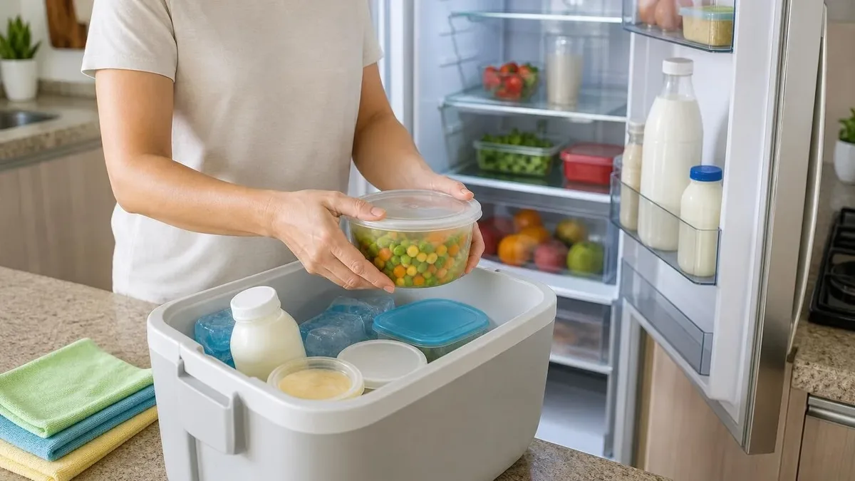 Como limpar a geladeira sem deixar alimentos fora do frio