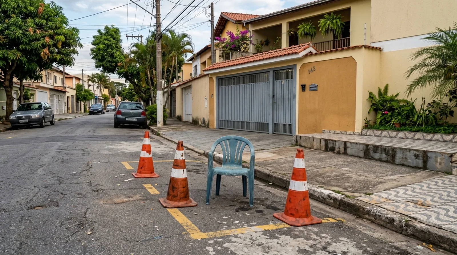 Parente pode estacionar diante da casa? Sinalização define o que vale
