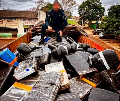 PM encontra maconha escondida em carga de couro bovino em Mundo Novo