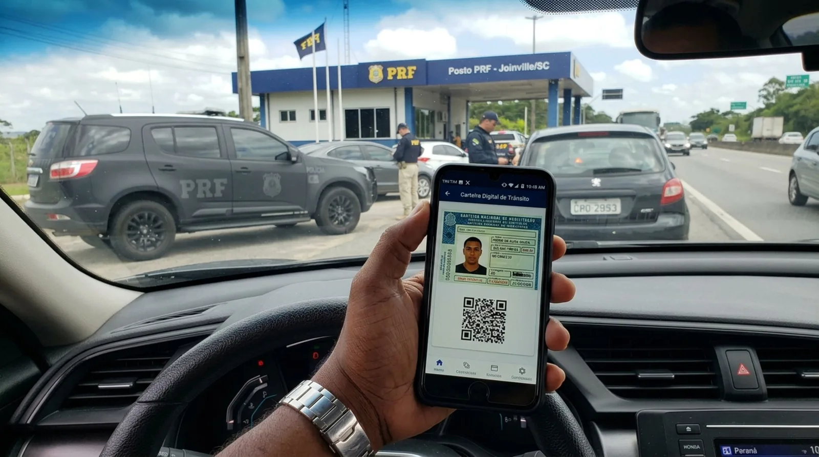 CNH digital continua válida na blitz mesmo com celular sem conexão
