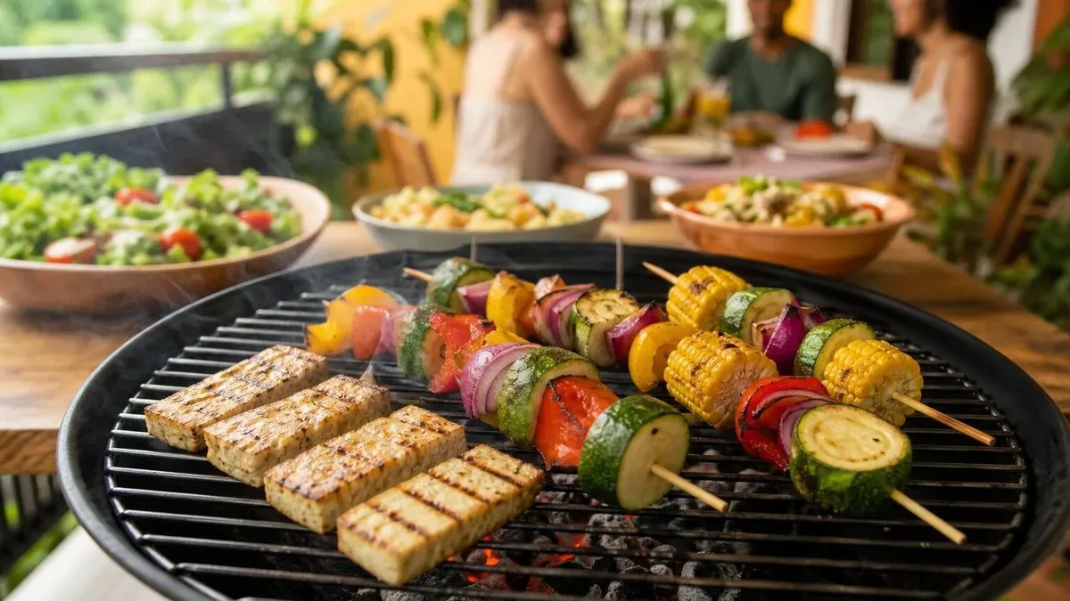 Como planejar um churrasco vegetariano sem faltar comida nem espaço na grelha