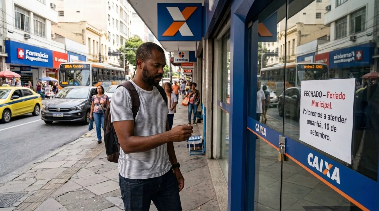 Seis cidades terão agências bancárias fechadas em 9 de setembro