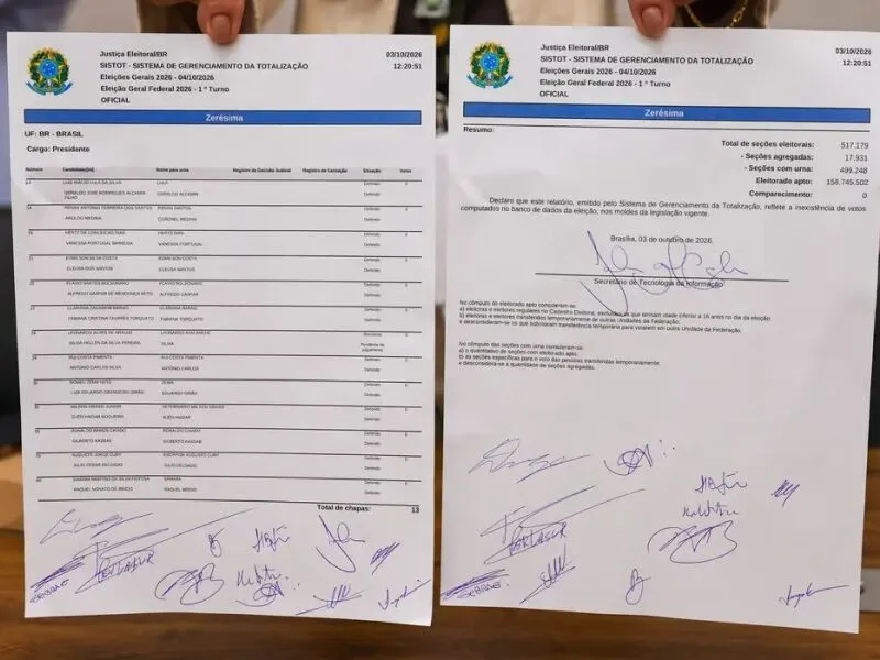 TSE confirma integridade dos sistemas eleitorais antes do primeiro turno