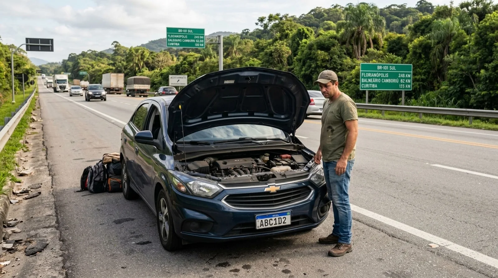 Luz de injeção acesa: o que fazer antes de pegar a estrada