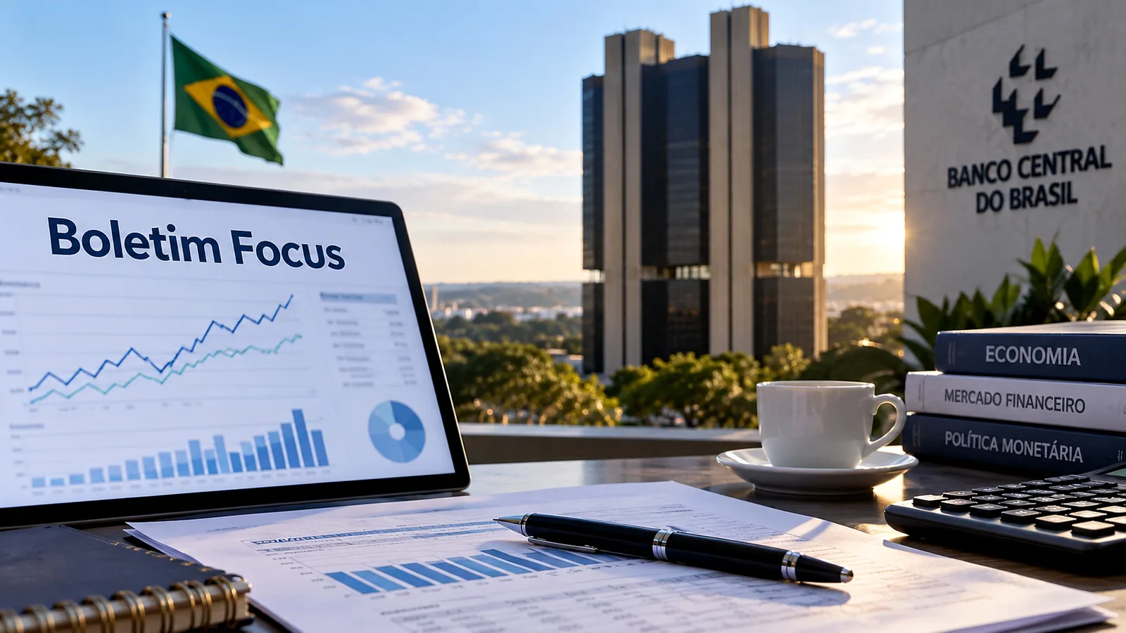 Focus revisa contas de 2026 e mantém dólar em 5,20 reais