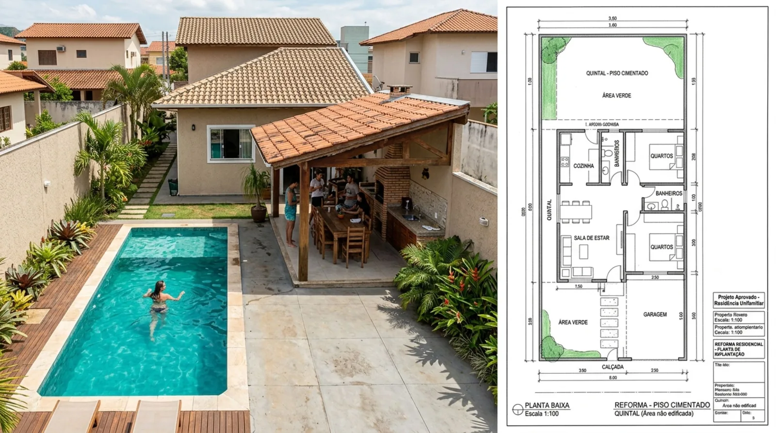 Piscina e área gourmet podem exigir regularização antes da venda do imóvel