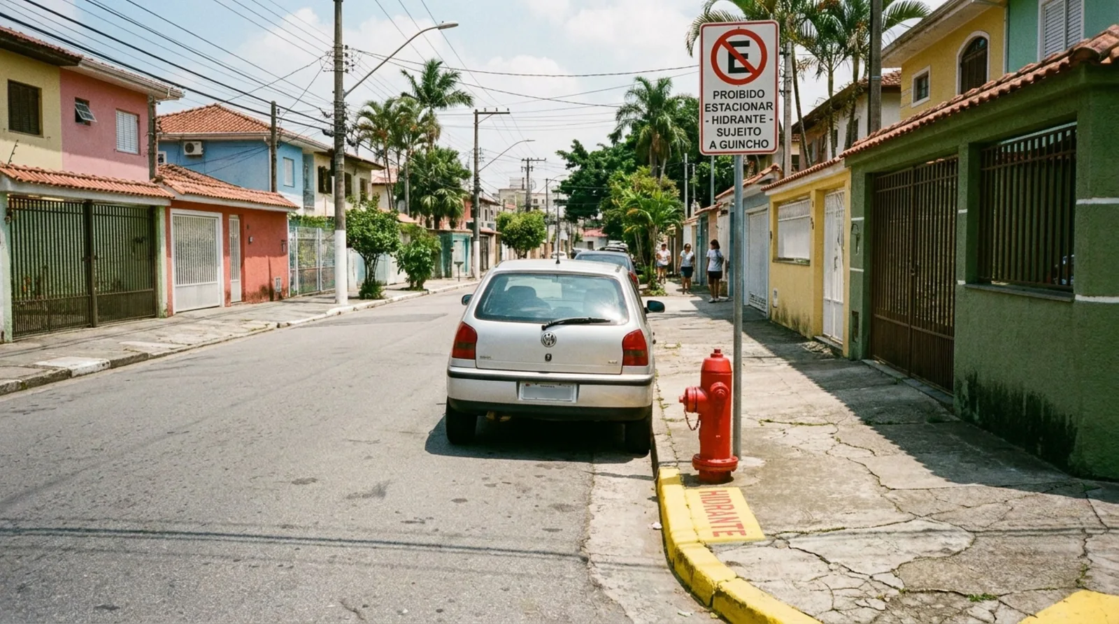 Estacionar diante de hidrante pode gerar multa e remoção do veículo