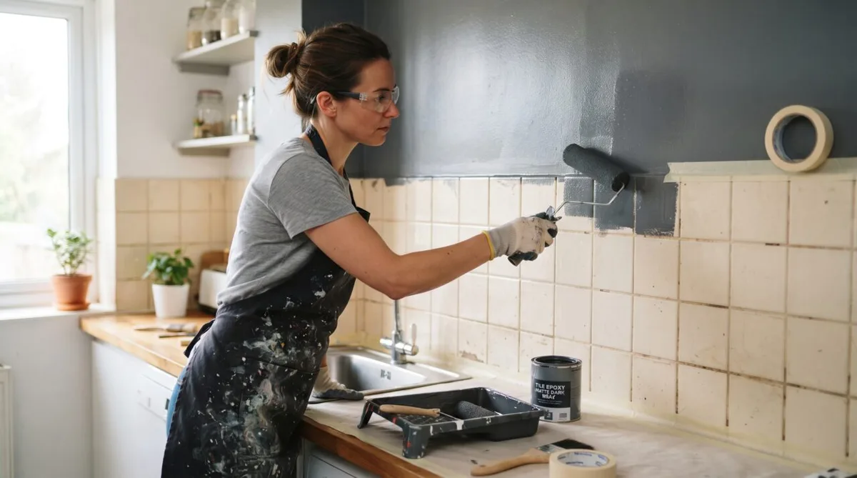 Pintura epóxi renova azulejos da cozinha por até R$ 2.000
