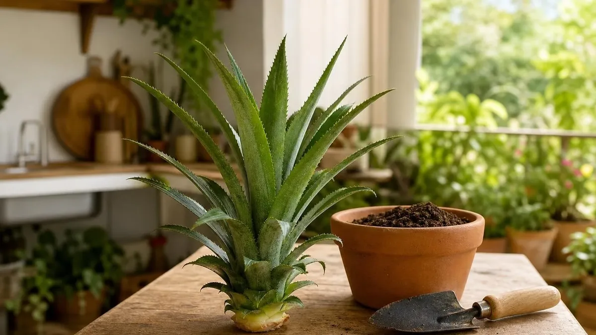 Como cultivar a coroa do abacaxi em vaso e estimular o enraizamento