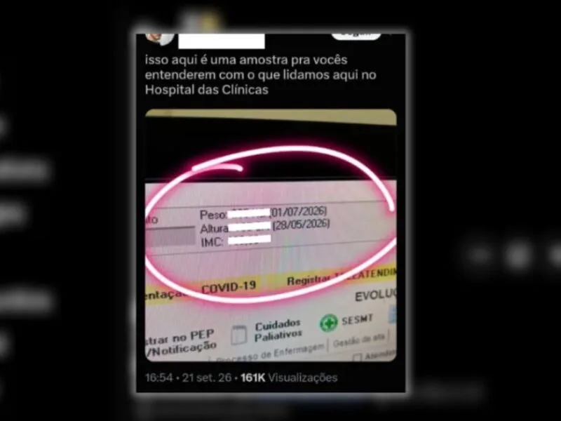 Residente do HC de Ribeirão Preto é afastado após postagem sobre paciente