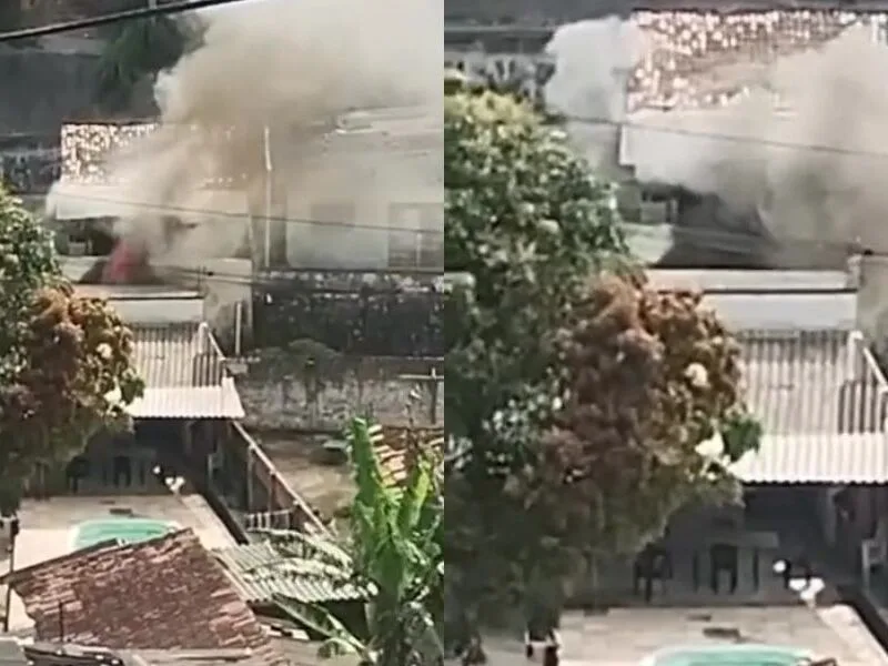 Incêndio começa em carro e atinge casa em Jaboatão dos Guararapes