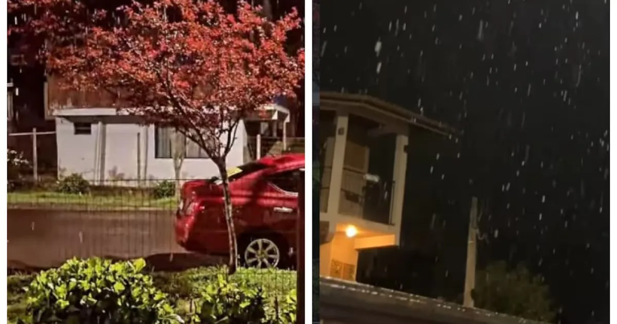 Canela registra -0,3 ºC após neve e chuva congelante na Serra Gaúcha