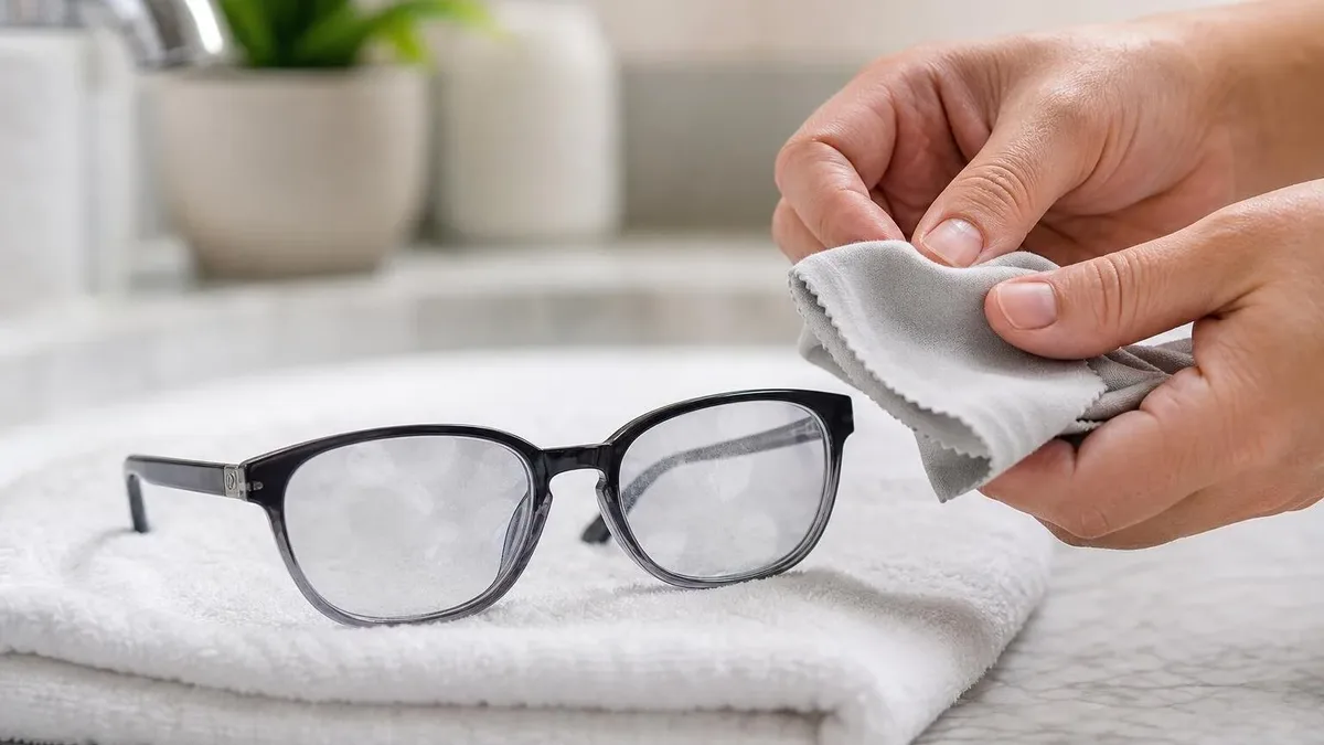 Como limpar óculos manchados sem danificar as lentes