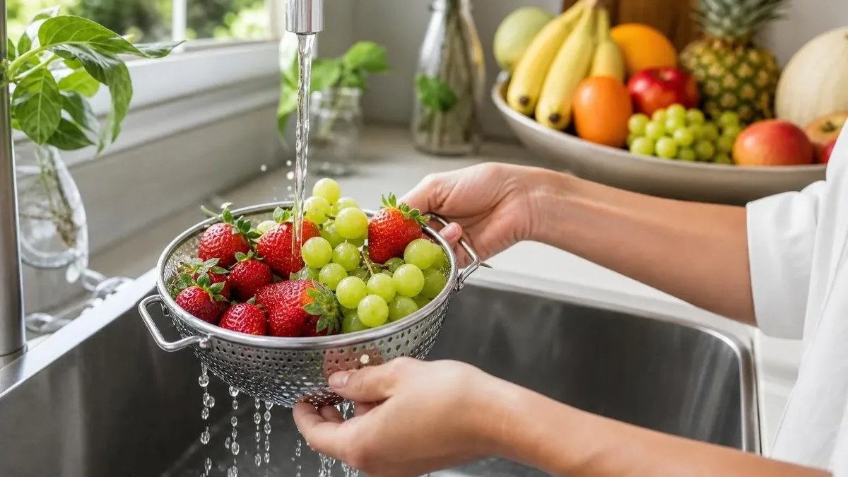 Como lavar e sanitizar frutas sem cometer erros na cozinha