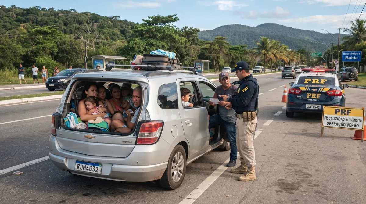 Excesso de passageiros pode transformar viagem de férias em multa
