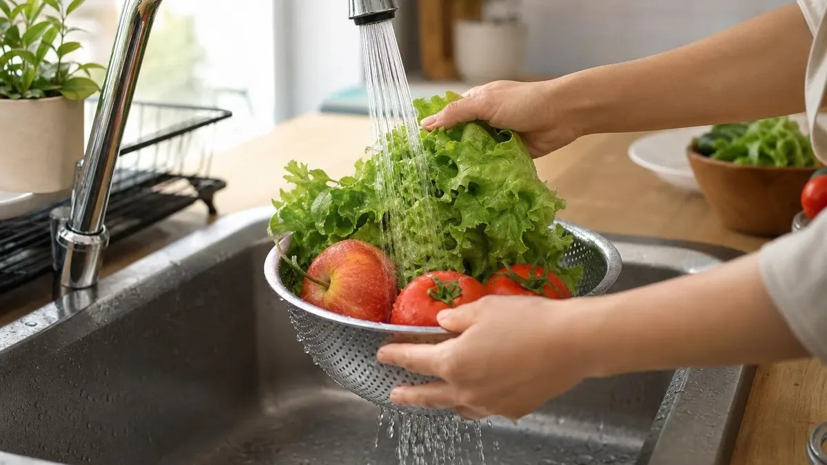 O que a lavagem realmente remove de frutas, verduras e legumes