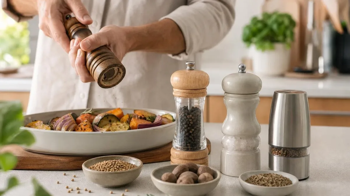 Qual moedor de temperos combina com cada preparo na cozinha