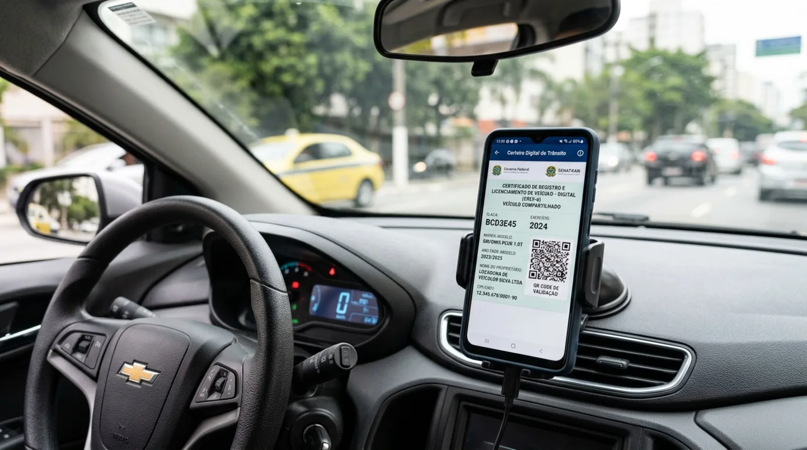 Como acessar o CRLV digital de um carro que está no nome da esposa
