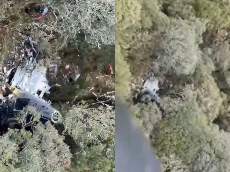 Helicóptero com cantor Rick é encontrado em área de mata em Santa Catarina