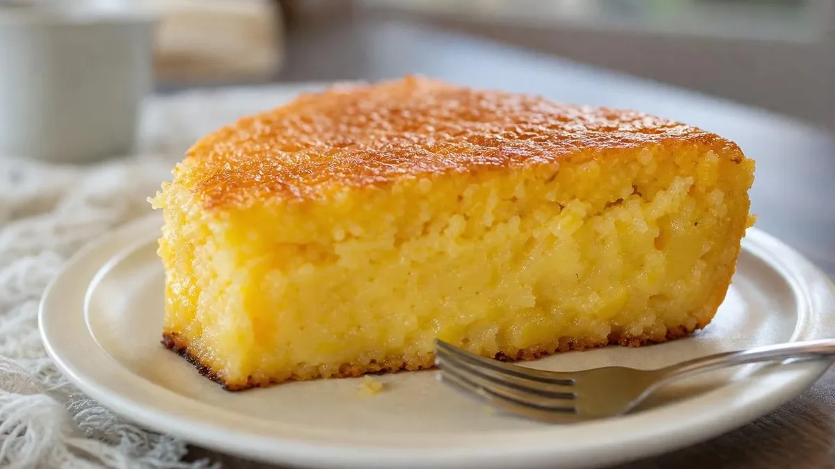 Bolo de milho cremoso: sinais de que o centro assou por completo