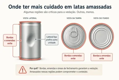 Latas amassadas: quais danos exigem troca e como guardar sobras