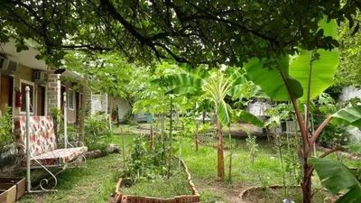 Hotel em Corumbá preserva jardim de 72 metros e móveis antigos