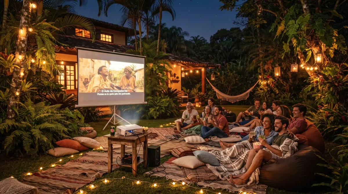 Cinema no quintal: veja quanto custa montar a estrutura em 2026