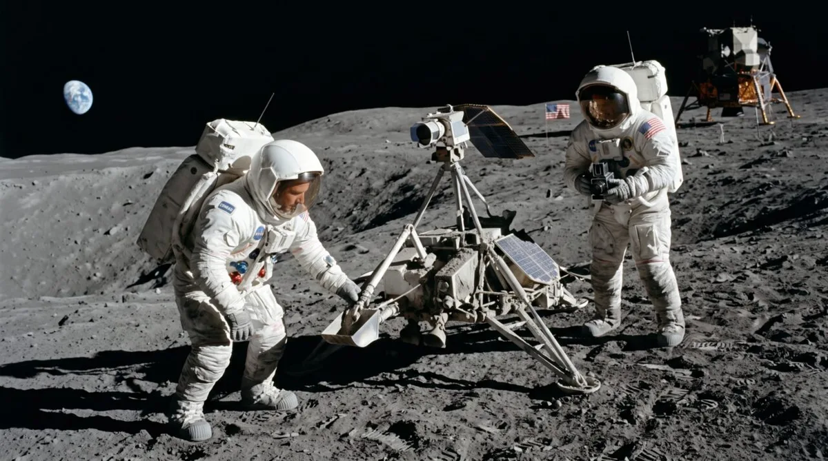 Apollo 12 pousou perto da Surveyor 3 e recuperou sua câmera na Lua