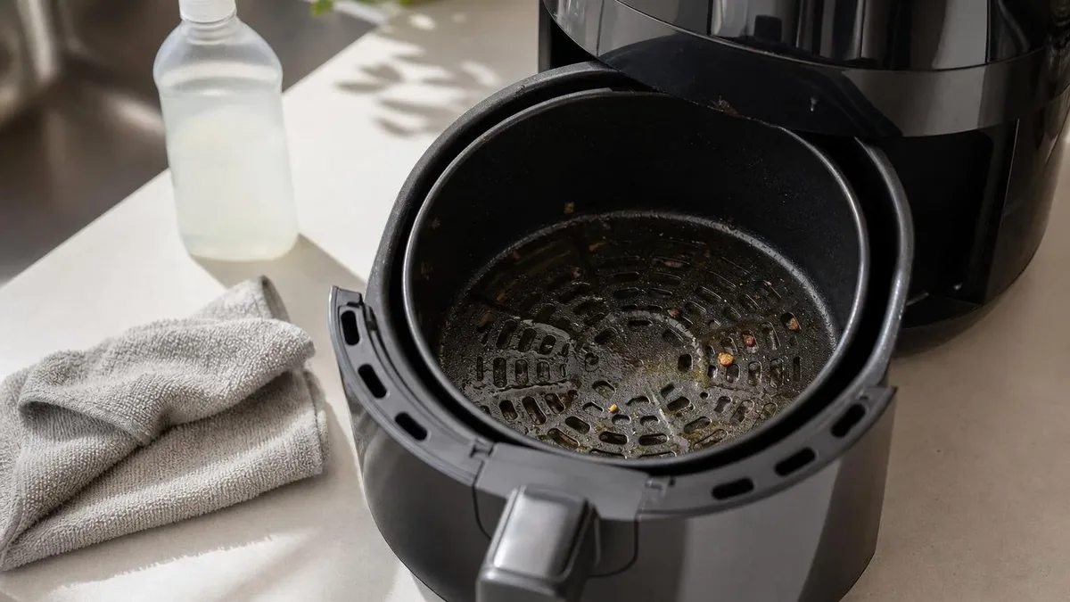 Como limpar a air fryer sem danificar o antiaderente