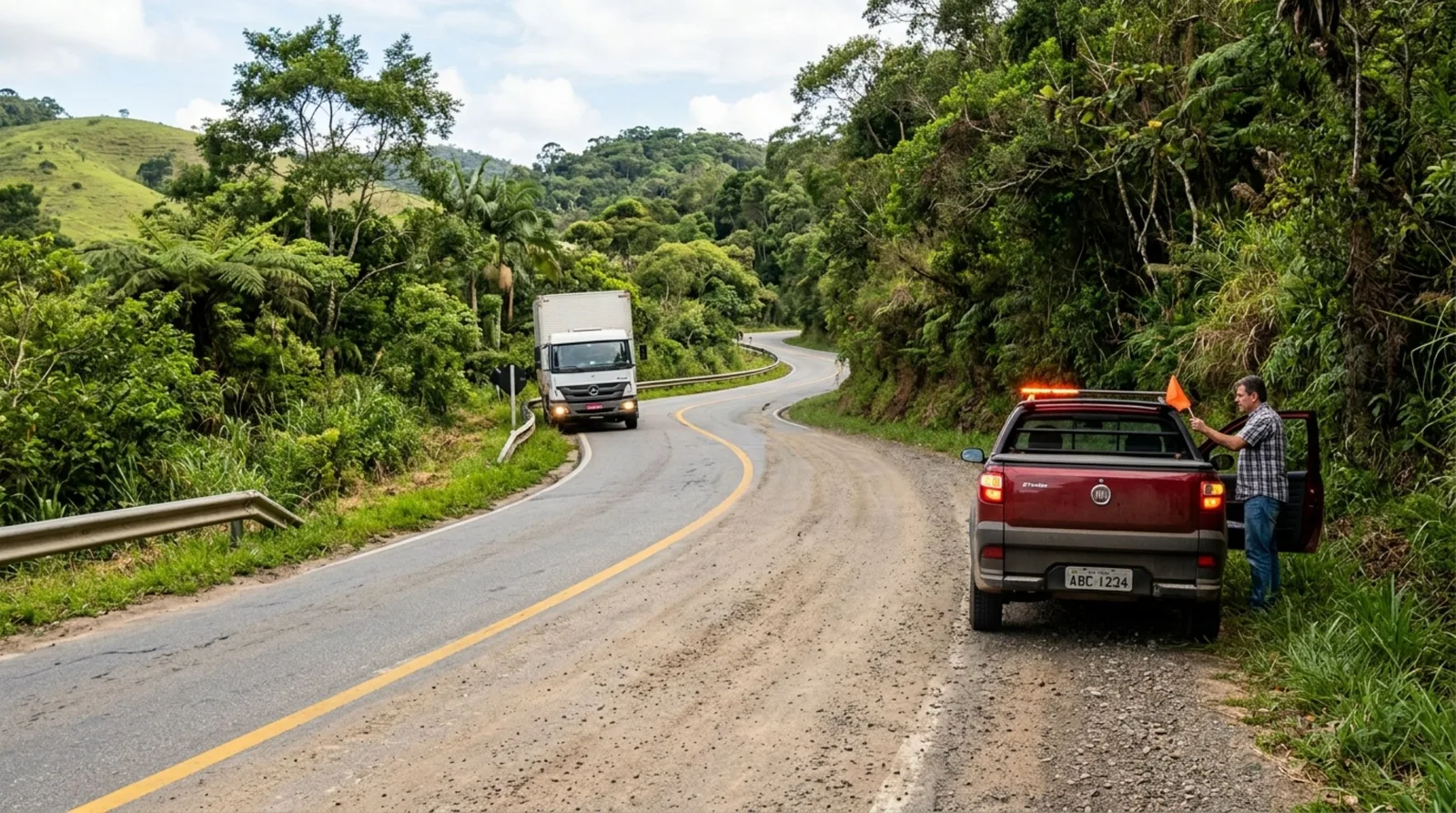 Farol alto na estrada: como agir diante de dois lampejos