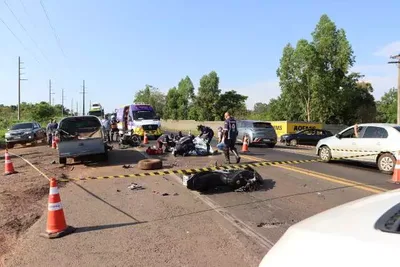 Motociclista morre em colisão com caminhonete na BR-163, em Campo Grande