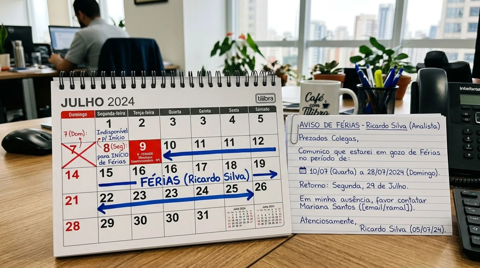 CLT impede férias nos dois dias antes de feriado ou folga semanal