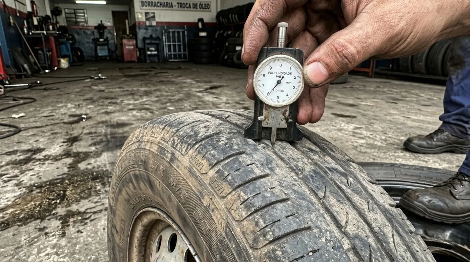 Desgaste dos sulcos pode deixar o pneu irregular e render multa ao motorista