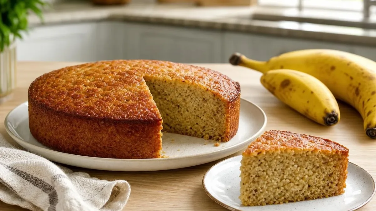 Bolo de banana macio: pese a fruta e acerte o ponto da massa
