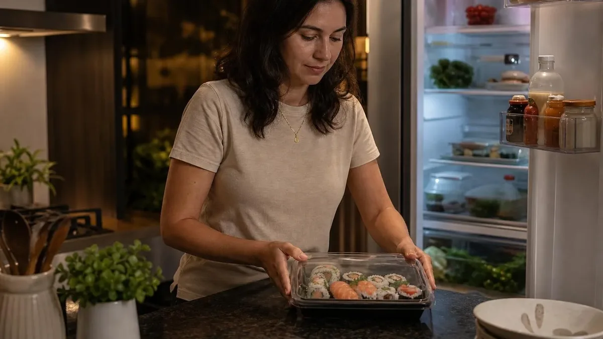 Sushi na geladeira: prazo seguro para guardar e quando descartar