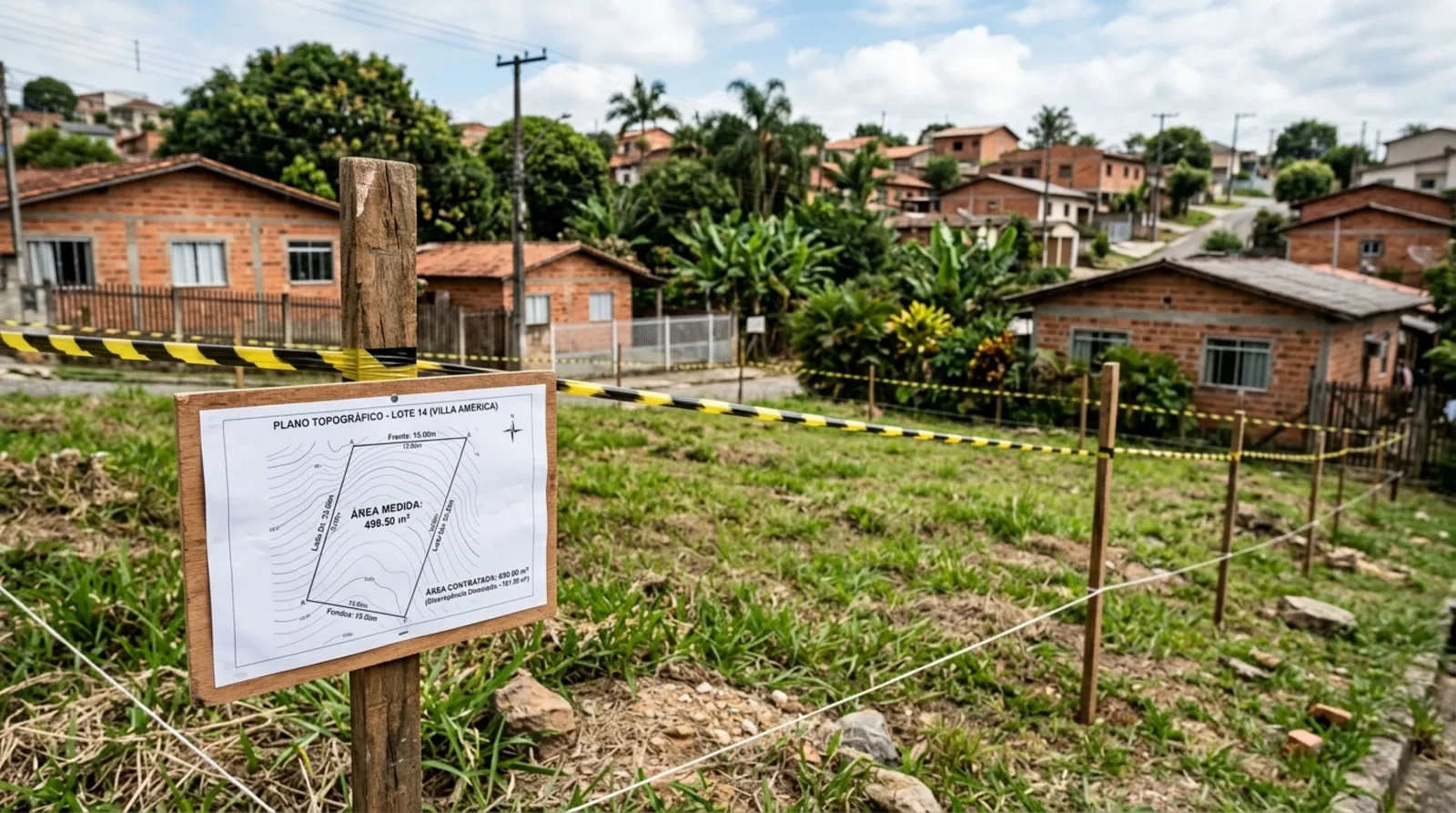 Área menor no terreno pode permitir abatimento ou fim da compra
