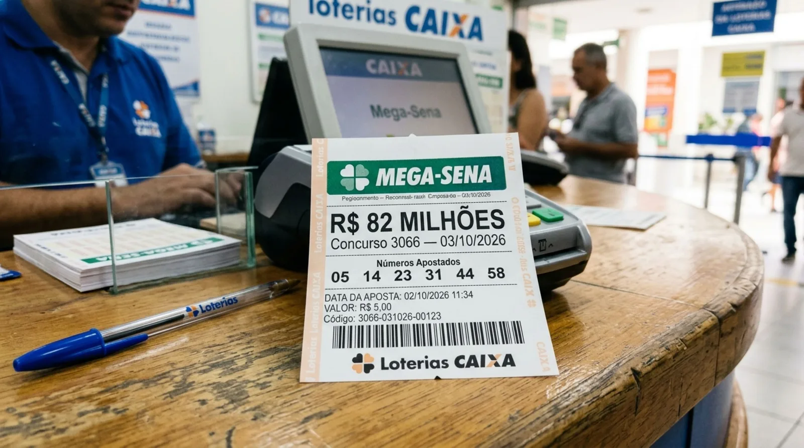 Mega-Sena sorteia prêmio estimado de R$ 82 milhões neste sábado