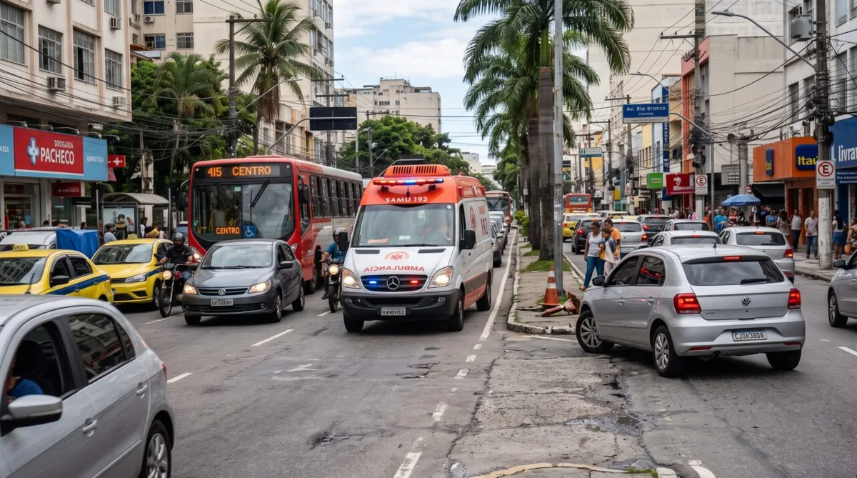 Dar passagem a ambulância no sinal vermelho pode evitar multa gravíssima