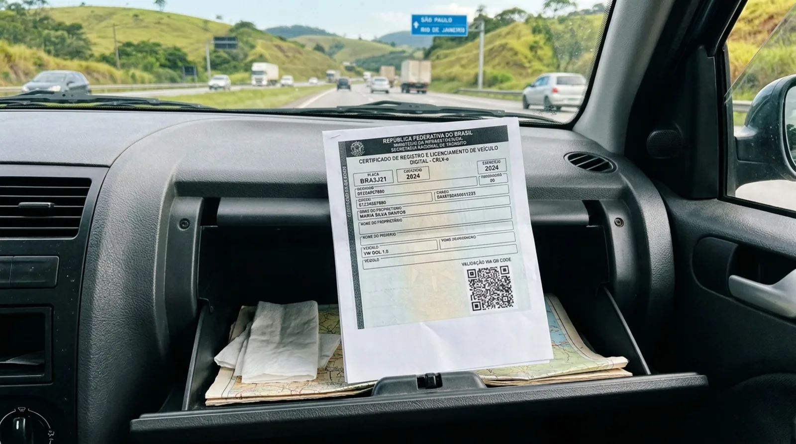 Impressão do CRLV-e é aceita na fiscalização com documento oficial legível