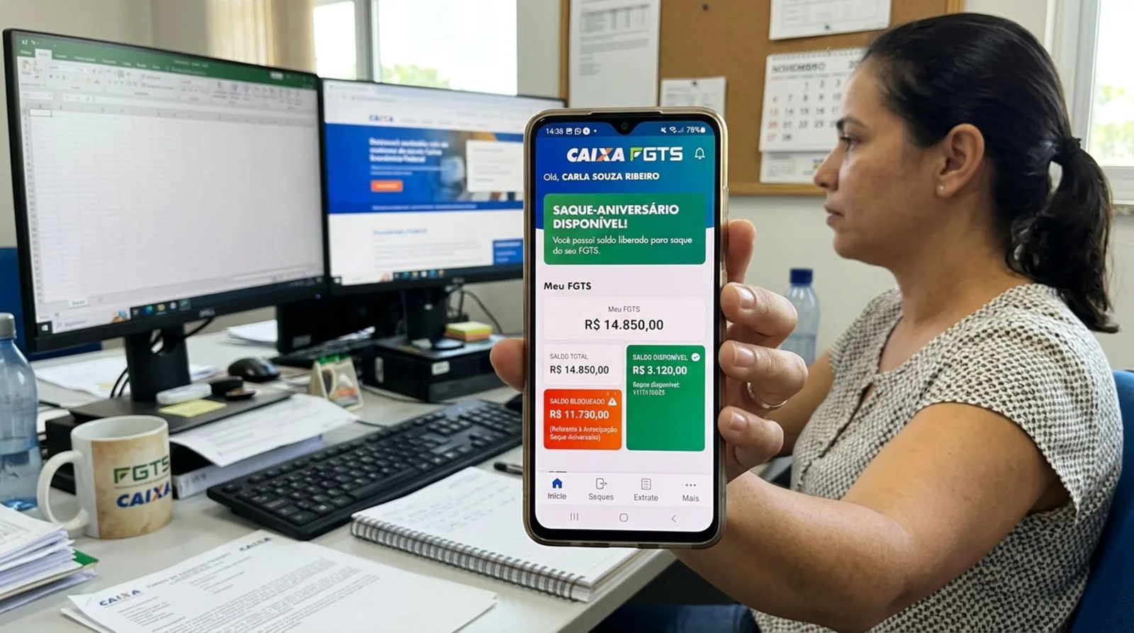 Saque-aniversário limita acesso ao FGTS após demissão sem justa causa