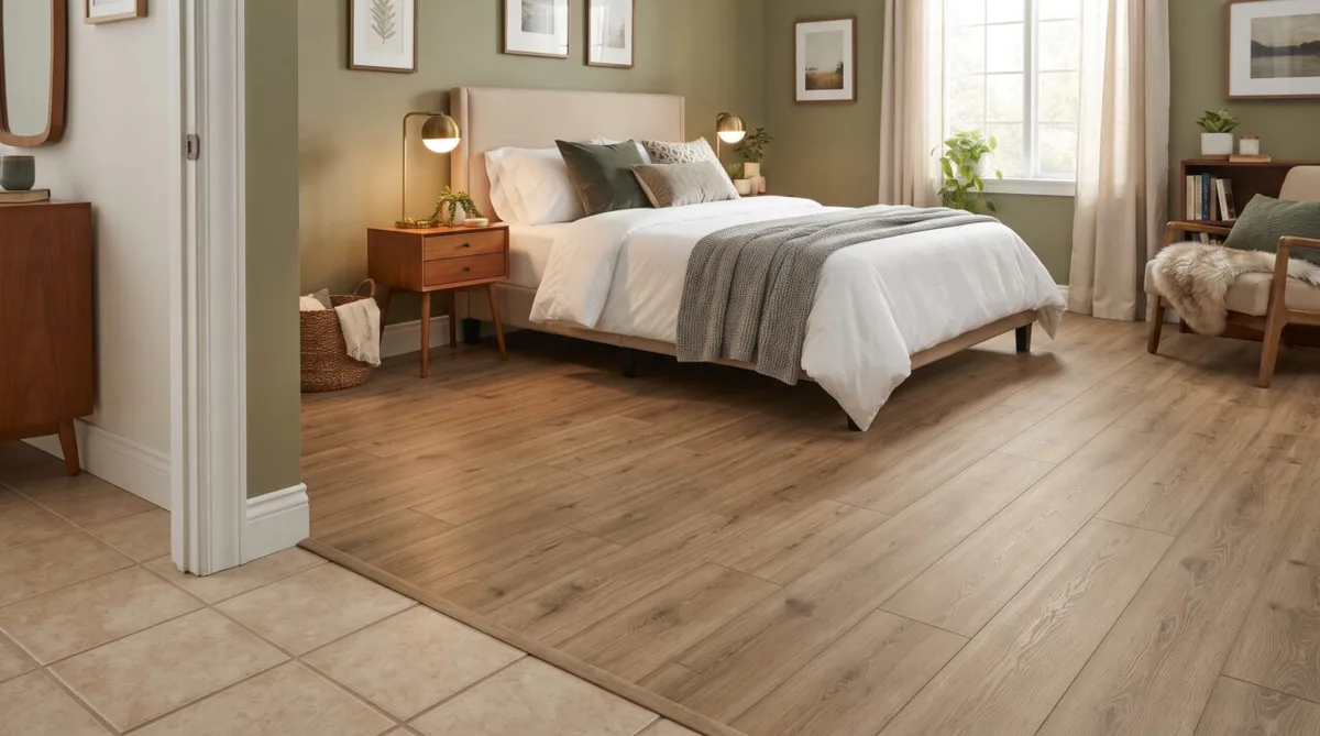Piso vinílico sobre cerâmica: custo e cuidados para um quarto de 15 m²